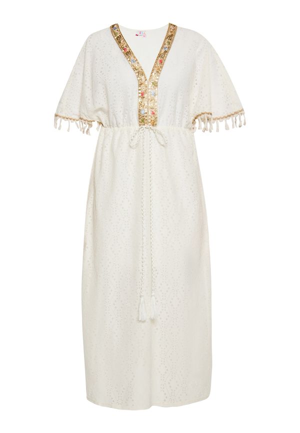 IZIA IZIA Obleka za na plažo  modra / zlata / bela