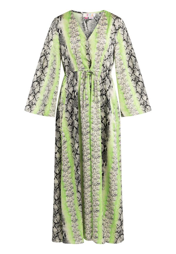 IZIA IZIA Obleka za na plažo  siva / svetlo zelena / črna