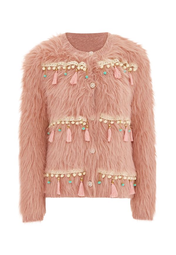 IZIA IZIA Pletena jopa  bež / turkizna / roza / pastelno roza