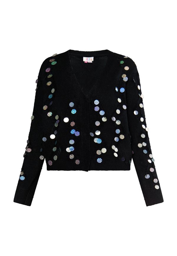 IZIA IZIA Pletena jopa  modra / zelena / črna / srebrna