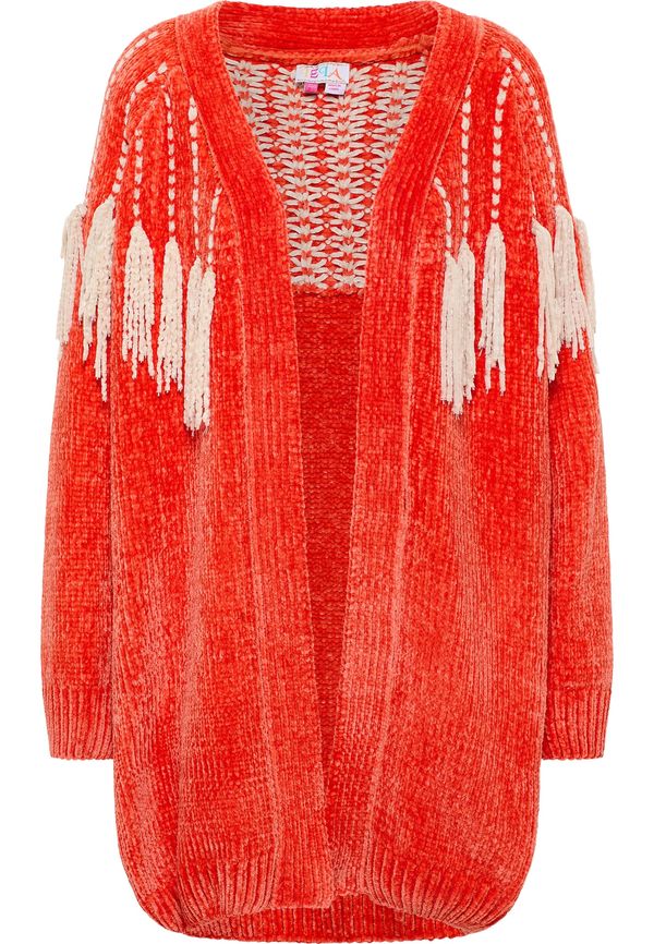 IZIA IZIA Pletena jopa  oranžna / bela