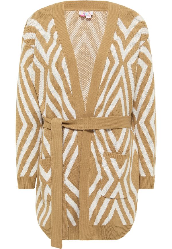 IZIA IZIA Pletena jopa  svetlo bež / volneno bela