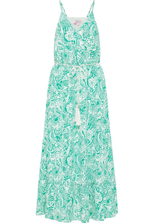 IZIA IZIA Poletna obleka  zelena / bela