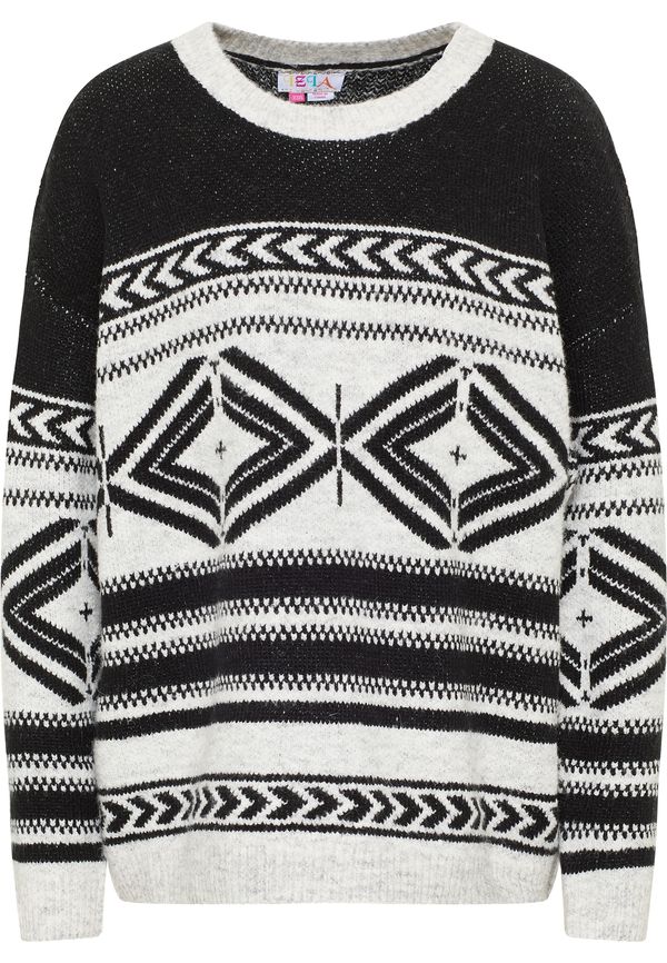 IZIA IZIA Pulover  črna / off-bela