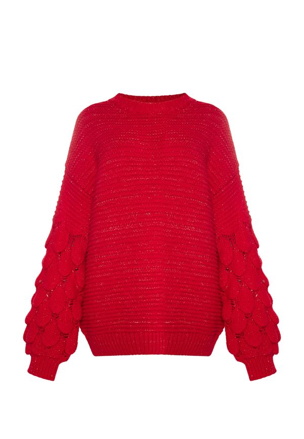 IZIA IZIA Pulover 'Gaya'  rdeča