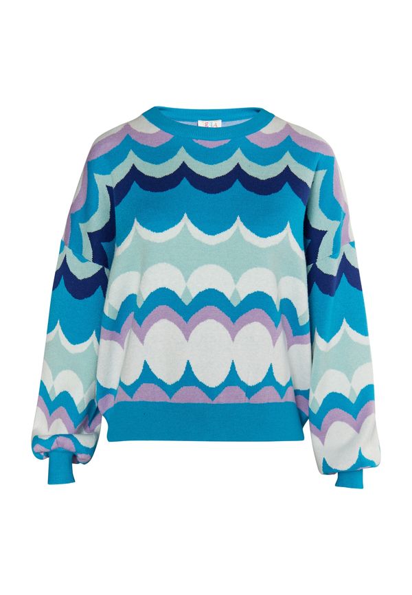 IZIA IZIA Pulover  nebeško modra / temno modra / meta / bela