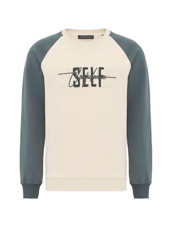 Jacey Quinn Jacey Quinn Majica 'Arturo'  golobje modra / off-bela