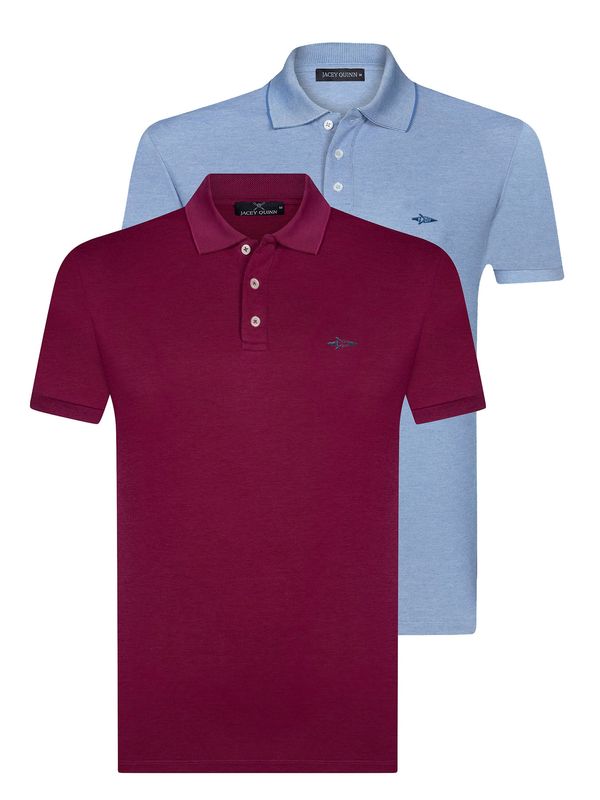 Jacey Quinn Jacey Quinn Majica  modra / burgund