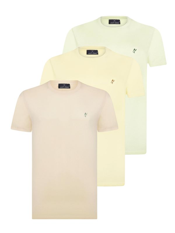 Jacey Quinn Jacey Quinn Majica  svetlo bež / svetlo rumena / svetlo zelena