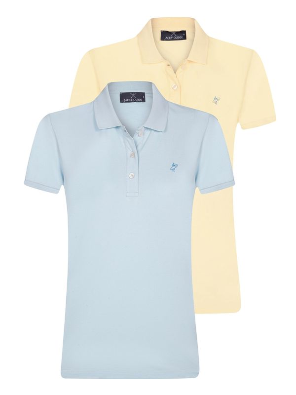 Jacey Quinn Jacey Quinn Majica  svetlo modra / svetlo rumena