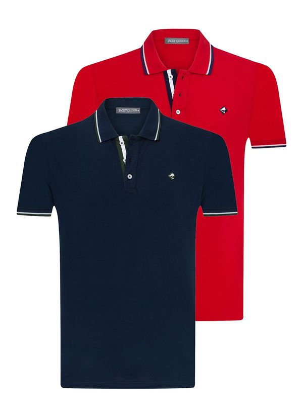 Jacey Quinn Jacey Quinn Majica  temno modra / živo rdeča