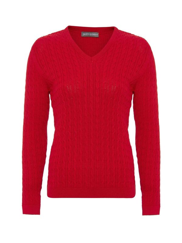 Jacey Quinn Jacey Quinn Pulover 'Catalina'  rdeča
