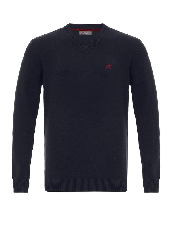 Jacey Quinn Jacey Quinn Pulover 'Derian'  nočno modra / konjak