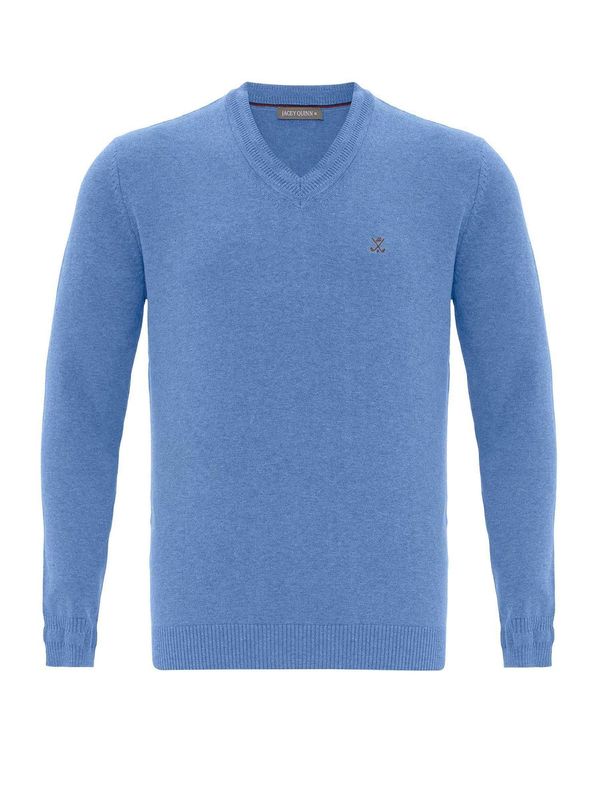 Jacey Quinn Jacey Quinn Pulover 'Derian'  svetlo modra / rjava