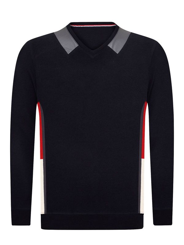 Jacey Quinn Jacey Quinn Pulover 'Diego'  nočno modra / rdeče vijolična / srebrna