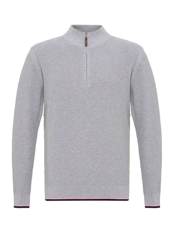 Jacey Quinn Jacey Quinn Pulover 'Faber'  pegasto siva / rdeča / črna