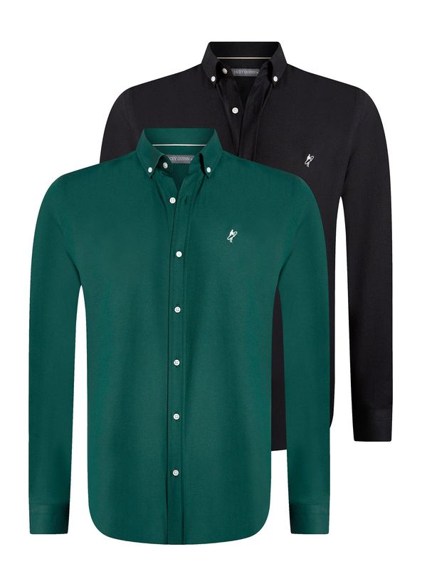 Jacey Quinn Jacey Quinn Srajca 'Oxford'  temno zelena / črna