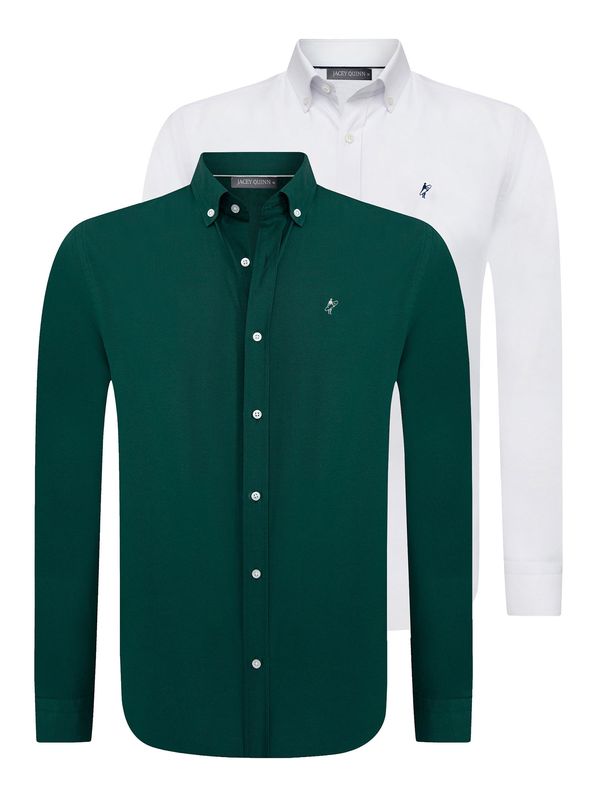 Jacey Quinn Jacey Quinn Srajca  temno zelena / bela