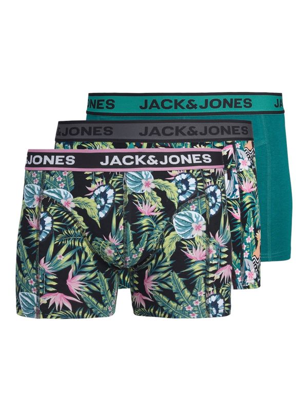 JACK & JONES JACK & JONES Boksarice 'Drew'  smaragd / roza / črna / bela