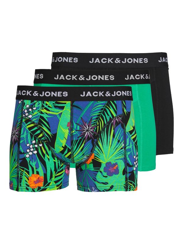 JACK & JONES JACK & JONES Boksarice 'FLOWER'  modra / svetlo zelena / lila / črna