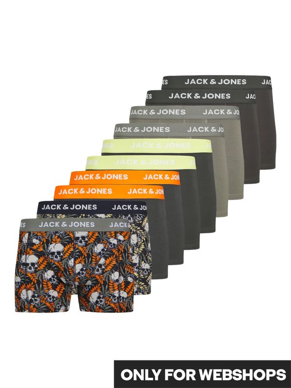 JACK & JONES JACK & JONES Boksarice 'HUGO SKULLS'  nočno modra / siva / temno siva / oranžna