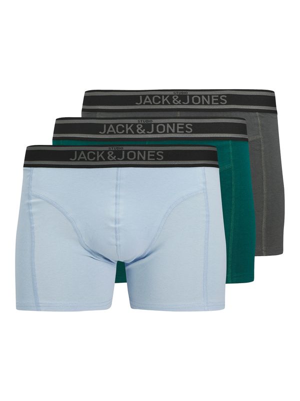 JACK & JONES JACK & JONES Boksarice 'JACAIDEN'  svetlo modra / temno siva / smaragd