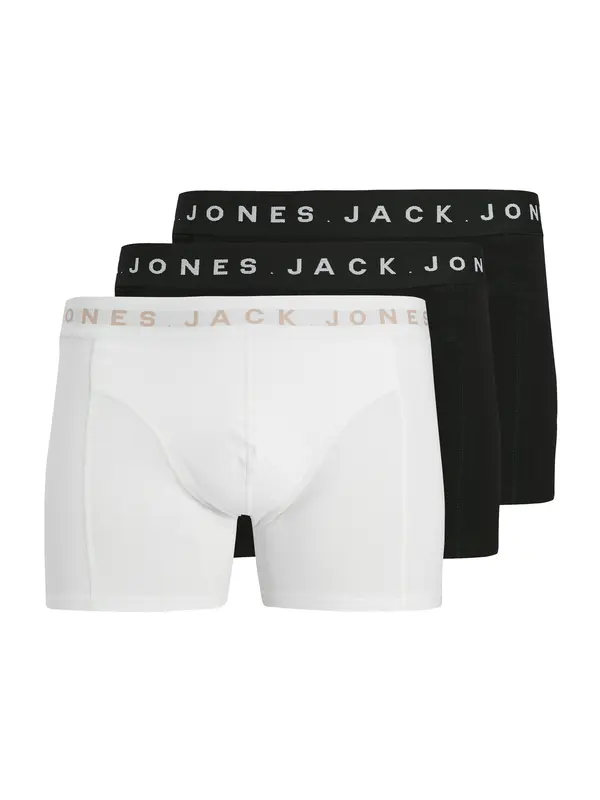 JACK & JONES JACK & JONES Boksarice 'JACBENNETT'  bež / črna / bela