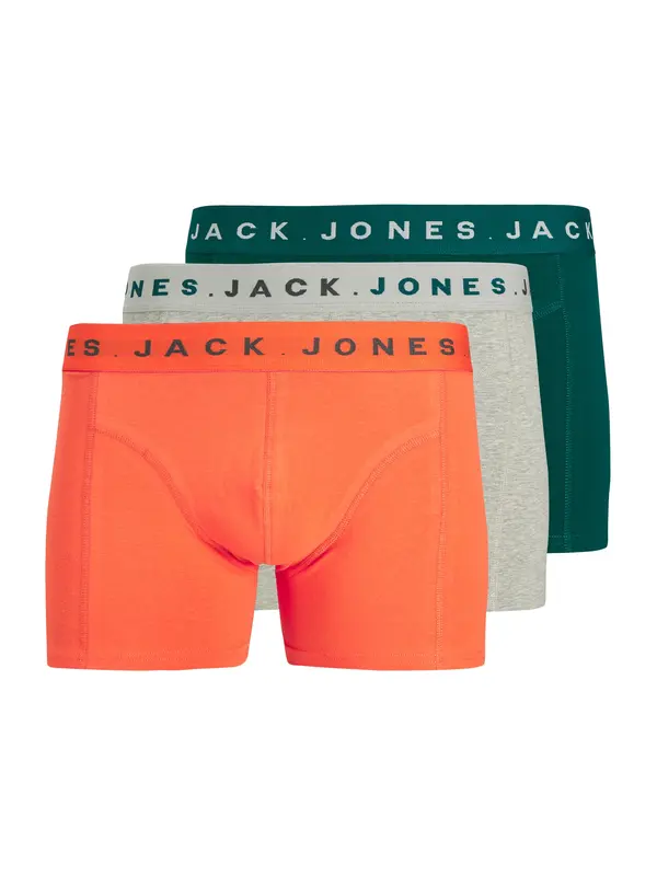 JACK & JONES JACK & JONES Boksarice 'JACBENNETT'  pegasto siva / jelka / oranžna
