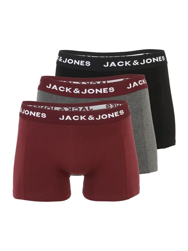 JACK & JONES JACK & JONES Boksarice 'JACBRINK'  pegasto siva / rdeča / črna / bela