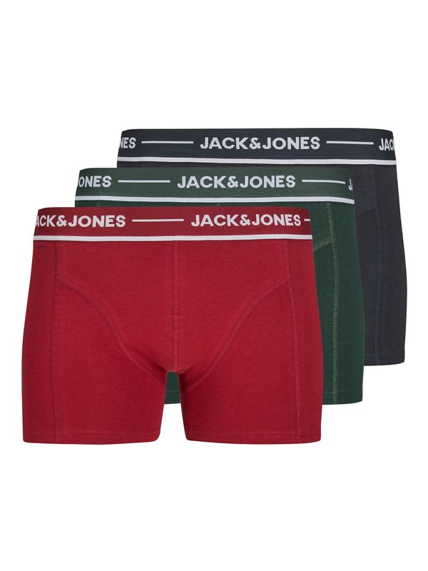 JACK & JONES JACK & JONES Boksarice 'JACCLAUS'  temno zelena / rdeča / črna