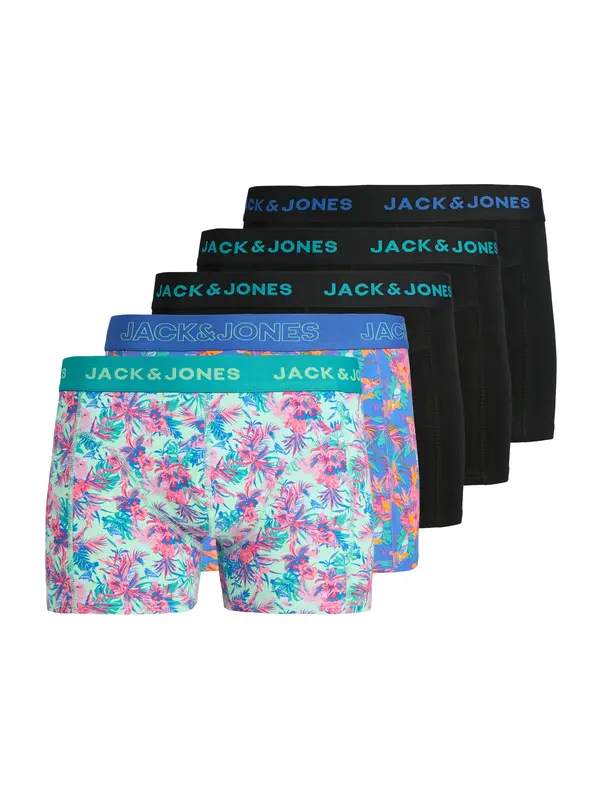 JACK & JONES JACK & JONES Boksarice 'JACExotic'  svetlo modra / oranžna / roza / črna