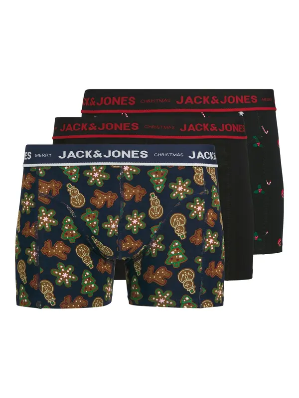 JACK & JONES JACK & JONES Boksarice 'JACGingerbread'  nočno modra / rjava / temno rdeča / črna