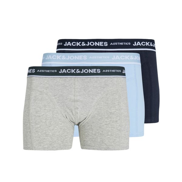 JACK & JONES JACK & JONES Boksarice 'JACICE'  mornarska / svetlo modra / svetlo siva / off-bela
