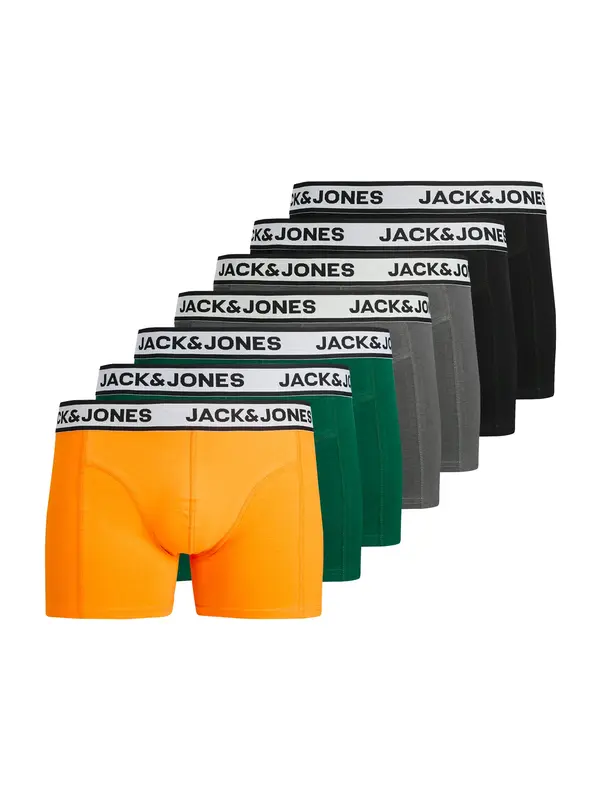 JACK & JONES JACK & JONES Boksarice 'JACNolan'  siva / zelena / oranžna / črna