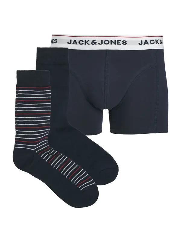JACK & JONES JACK & JONES Boksarice 'JACORDINARY'  mornarska / temno rdeča / bela