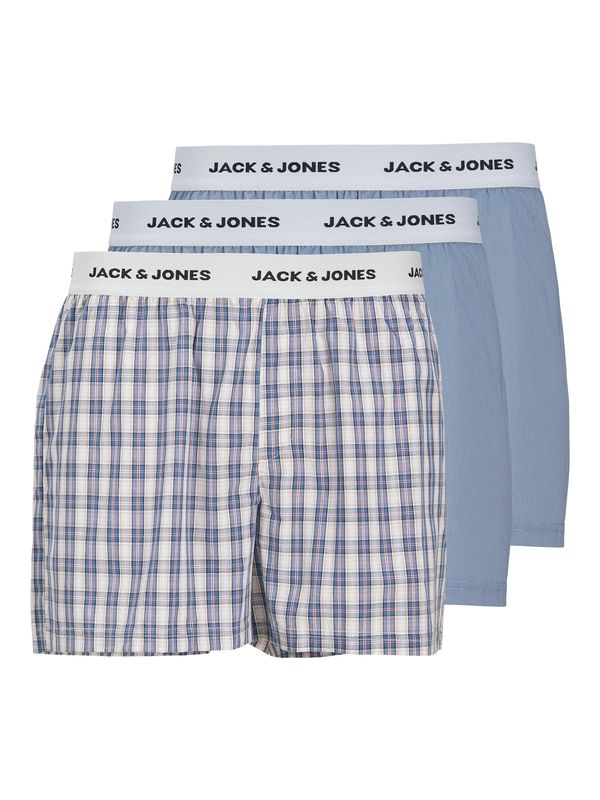 JACK & JONES JACK & JONES Boksarice 'JACPETER'  svetlo modra / temno siva / živo rdeča / bela