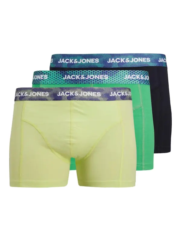 JACK & JONES JACK & JONES Boksarice 'JACSICILY'  encijan / svetlo rumena / limeta / črna