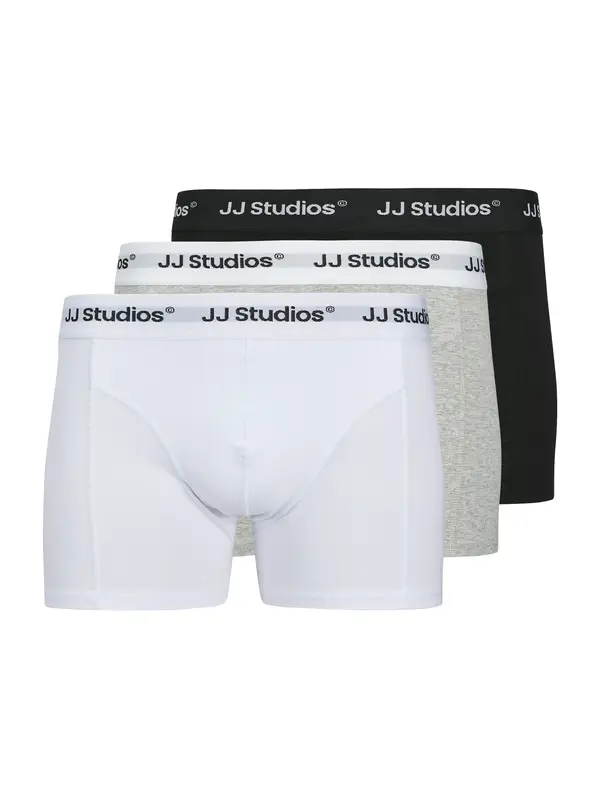 JACK & JONES JACK & JONES Boksarice 'JACSOHO'  pegasto siva / črna / bela
