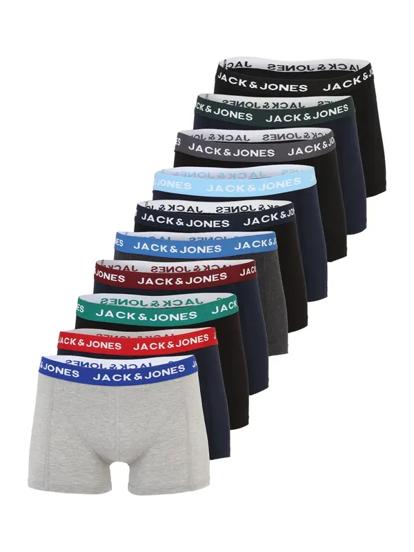 JACK & JONES JACK & JONES Boksarice 'JACSOLID'  mornarska / pegasto siva / črna / pegasto črna
