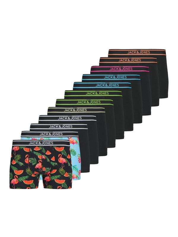 JACK & JONES JACK & JONES Boksarice 'JACWATERMELON'  svetlo modra / oranžna / črna / bela