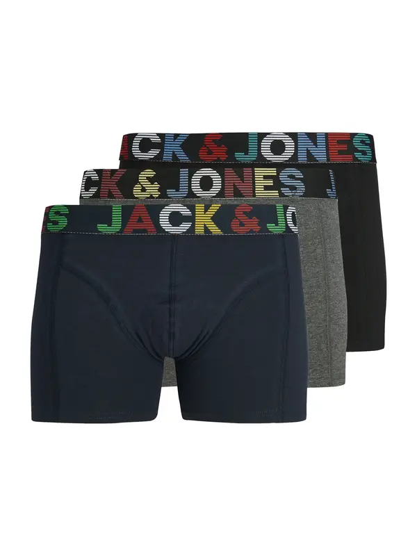 JACK & JONES JACK & JONES Boksarice 'JWHEthan'  mornarska / pegasto siva / črna