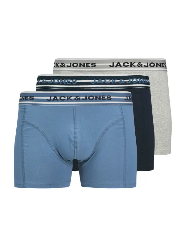 JACK & JONES JACK & JONES Boksarice 'JWHPETER'  mornarska / svetlo modra / pegasto siva