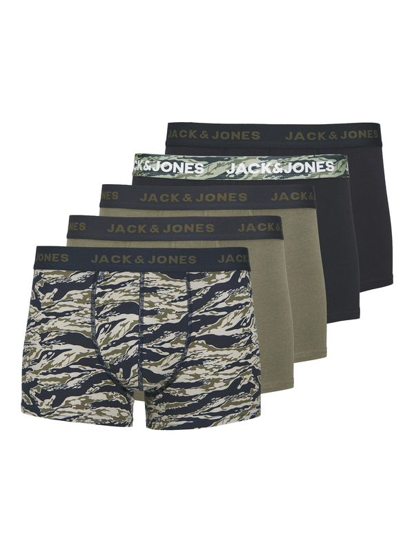 JACK & JONES JACK & JONES Boksarice  oliva / črna / off-bela