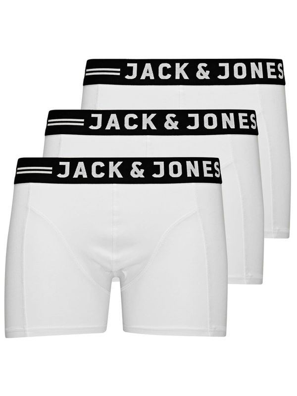 JACK & JONES JACK & JONES Boksarice 'Sense'  črna / bela