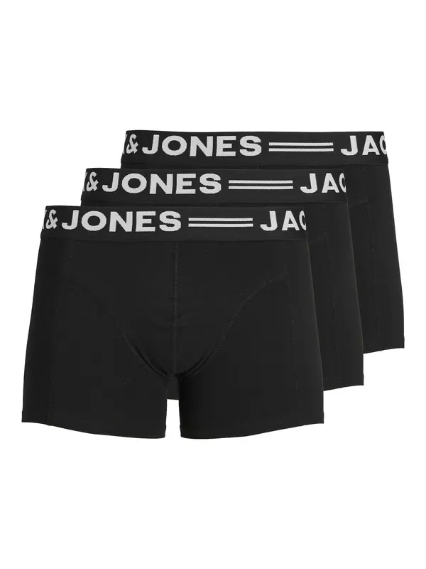 JACK & JONES JACK & JONES Boksarice 'Sense'  črna / bela