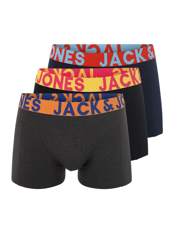 JACK & JONES JACK & JONES Boksarice 'Sense'  temno modra / antracit / oranžna / črna