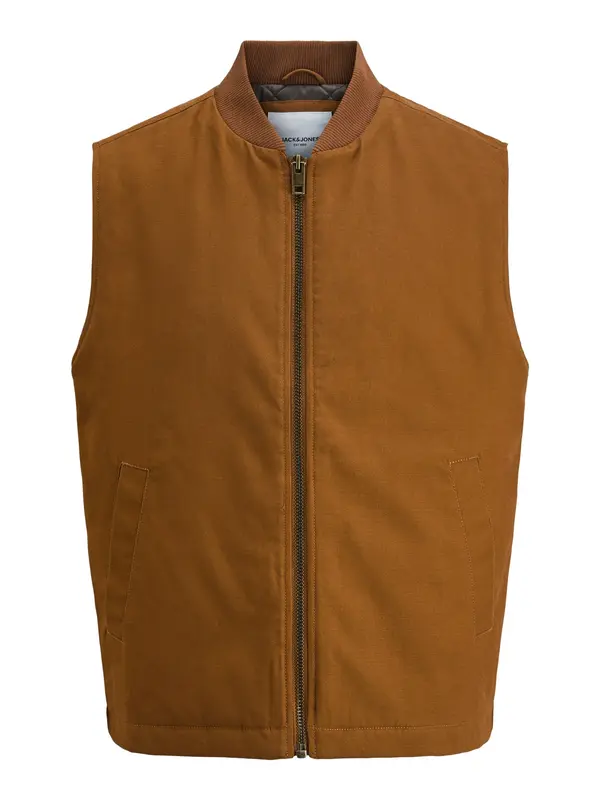 JACK & JONES JACK & JONES Brezrokavnik 'JJEDOVER'  rjava