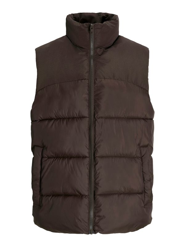 JACK & JONES JACK & JONES Brezrokavnik 'JJMOON'  temno rjava