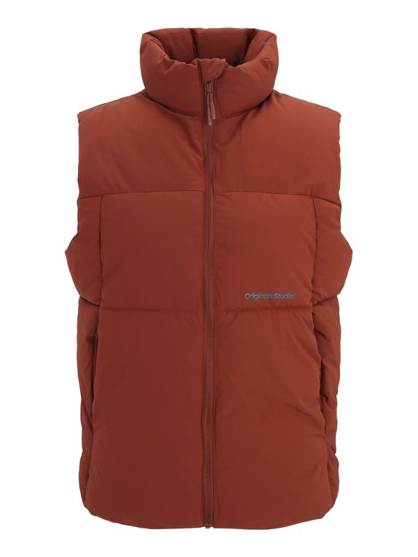 JACK & JONES JACK & JONES Brezrokavnik 'VESTERBRO'  rjasto rjava