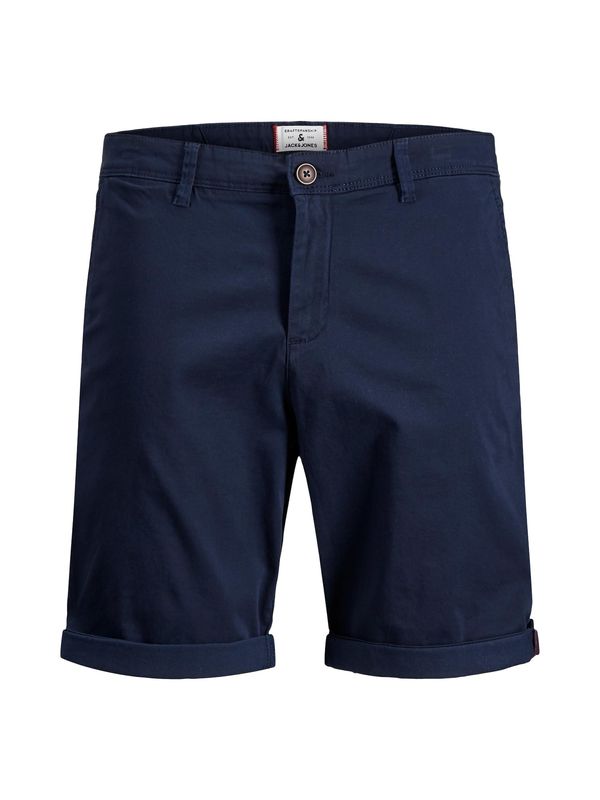 JACK & JONES JACK & JONES Chino hlače 'Bowie'  nočno modra / rjasto rjava